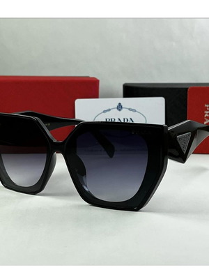 Prada Cat Eye Sunglasses Black New with UV400 Protection