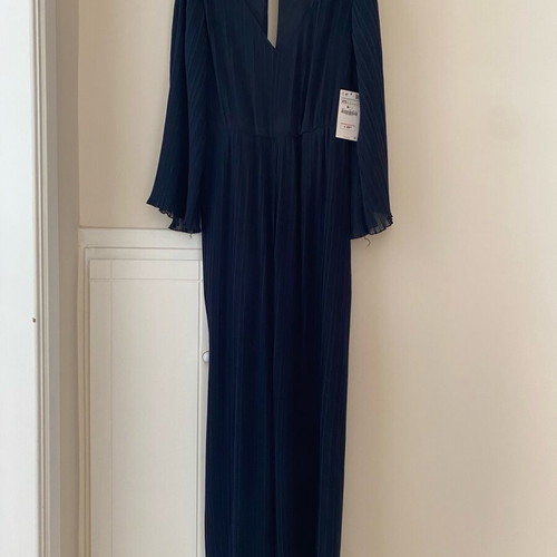Zara navy blue jumpsuit brand new, size XS