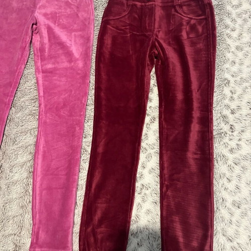 Benetton corduroy leggings pack of 2, like new, pink and purple