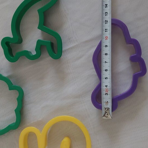 Plastic Cookie Cutters Set of 10 Letters and Animals like new