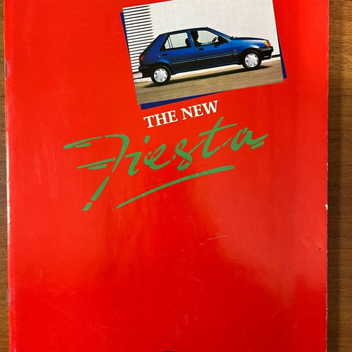 Ford Fiesta Mk3 promotional brochure like new