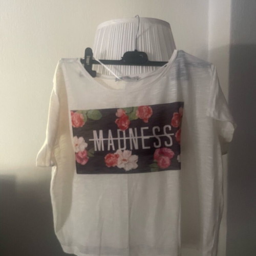 Crop top pink woman like new, loose fit, size L