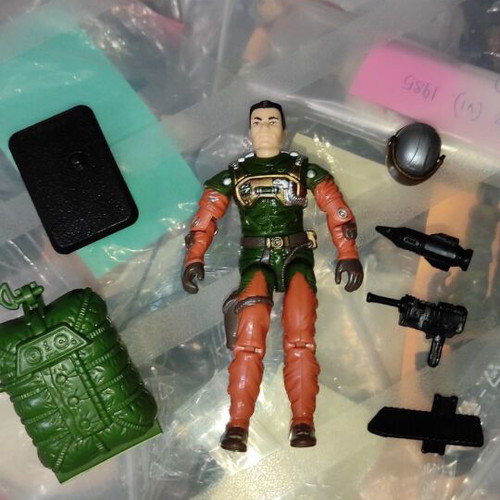 G.I.JOE Altitude (v1) (Sky Patrol) figure used with equipment