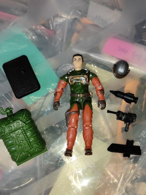 G.I.JOE Altitude (v1) (Sky Patrol) figure used with equipment