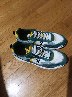 Zara Minecraft kids sneakers new, size 38, green and yellow