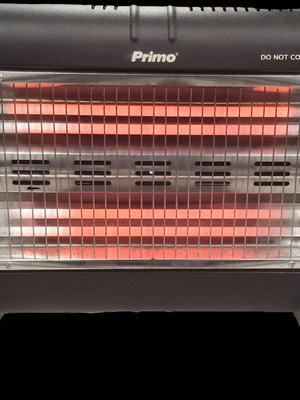 Primo PRQH-81051 Quartz Heater 1600W used with thermostat