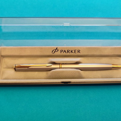 Parker Insignia Silver/Gold Roller Pen like new