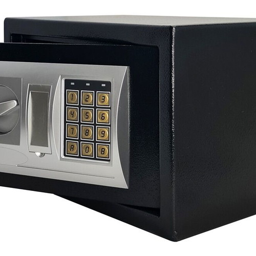 Safe with digital lock and key, dimensions 31x20x20cm new