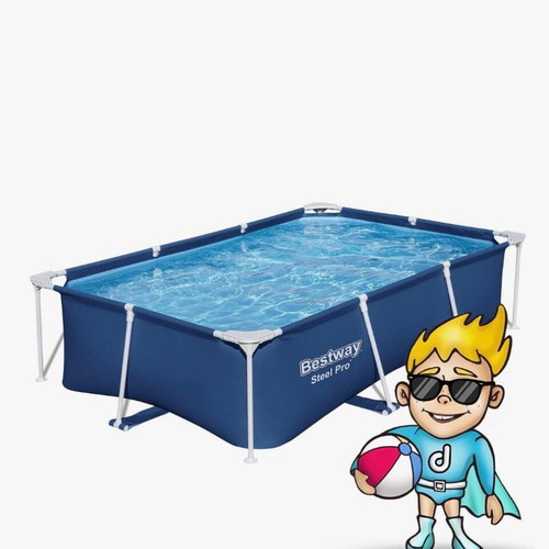 Bestway PVC Pool 2300lt with Metal Frame 259x170x61cm new