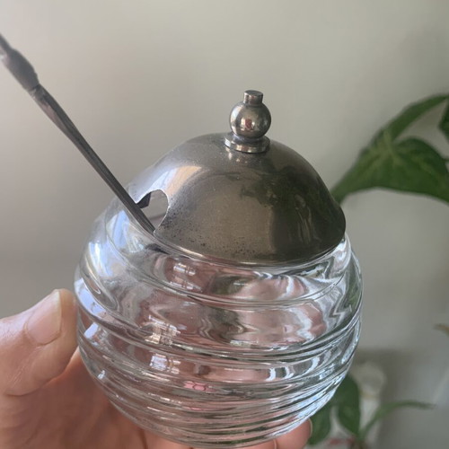 Vintage honey container duck-shaped metal E.P.Zinc like new