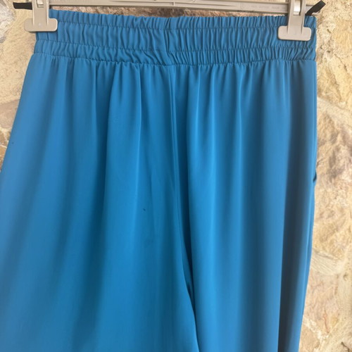 Doretta women's high-waisted pants M/L teal blue, like new