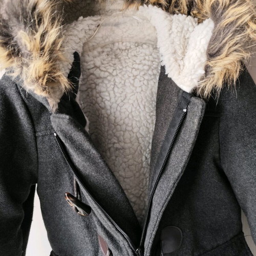Montgomery coat for boy 4-5 years like new, gray, size 116 cm