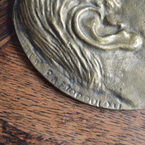 Konstantinos Karamanlis Medal used, collectible bronze