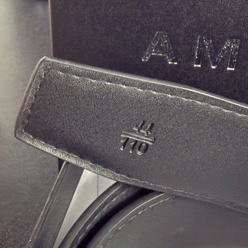 Amiri black belt, size 110