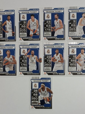 Real Madrid lot with 9 cards like new