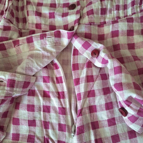 Zara one-piece skort romper like new, pink and purple, size S