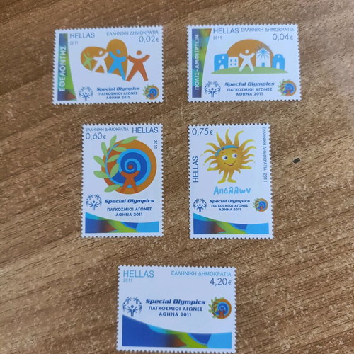 Greek stamps 2011 new, Special Olympics Athens series