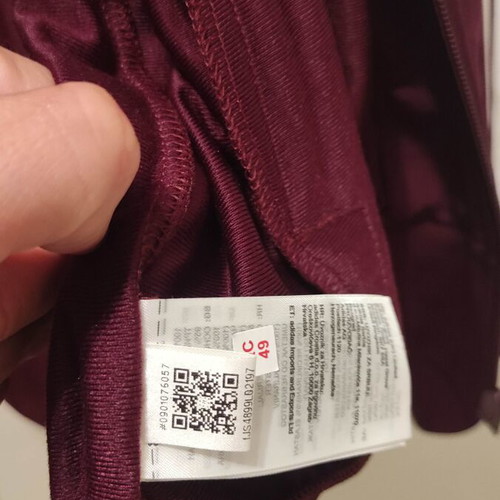 Adidas modern jacket like new, XXL, burgundy red