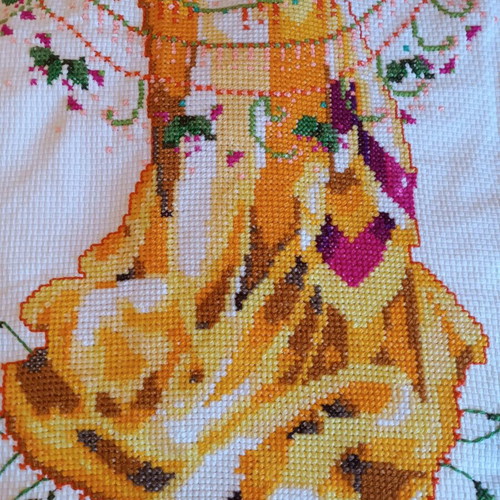Handmade needlepoint large collectible like new 2.15x1.62 m