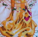 Handmade needlepoint large collectible like new 2.15x1.62 m