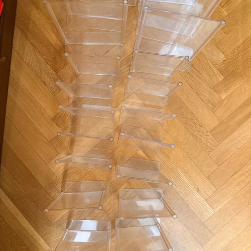 Set of 30 acrylic display stands used (A5-A4)