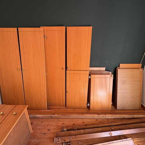 Wardrobe doors like new, wood veneer, color and paint options, 2.7 x 3.3