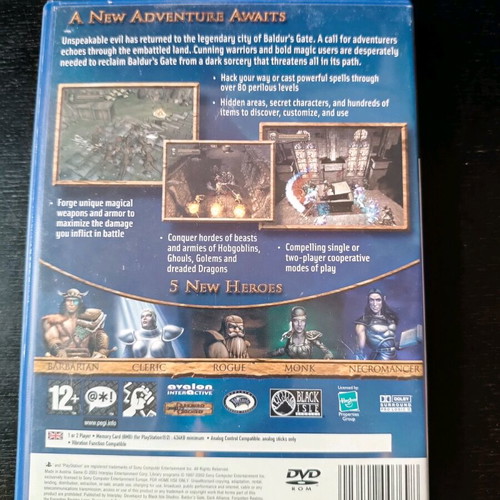 Baldur's Gate Dark Alliance 2 like new for Sony PlayStation 2