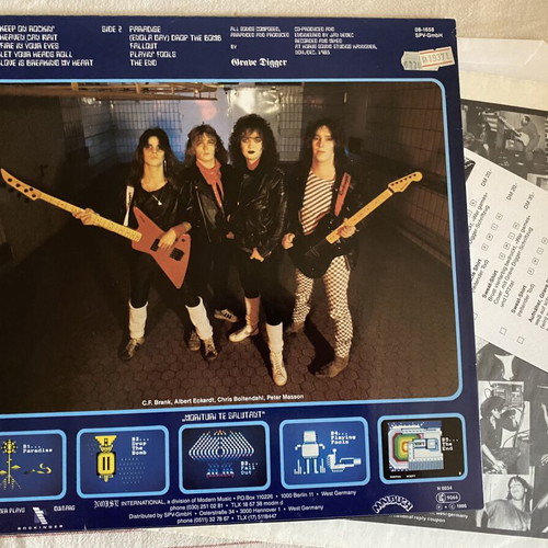 Grave Digger War Games LP first edition, like new, Noise Records