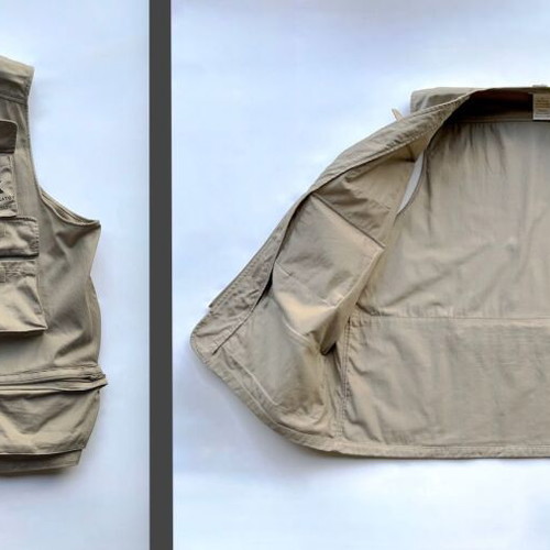Vintage Utility Vest "Αφοί Κωνσταντακάτου" XL like new, beige