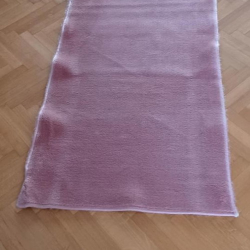 Wool runner rug used, length 2.40m with free pair 1.34m