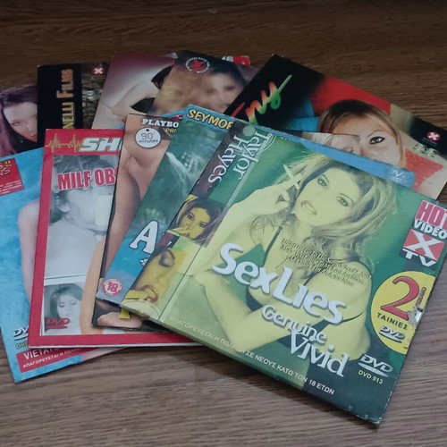 Erotic movies DVD, pack of 10