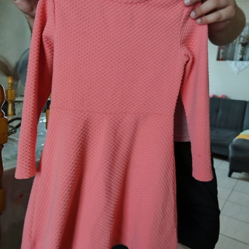 Girl's dress like new, size 122 cm, orange