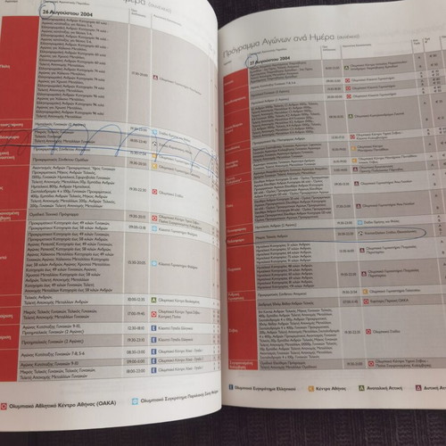 Athens 2004 Olympic Games program and ticket prices