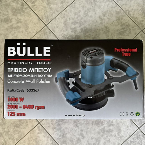 Bülle Concrete Polisher with Adjustable Speed, New
