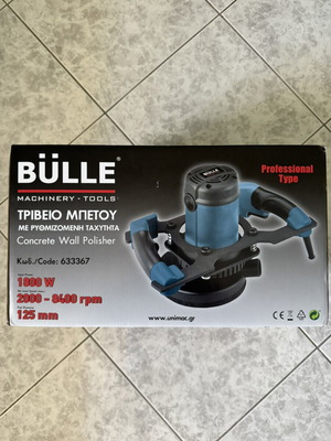 Bülle Concrete Polisher with Adjustable Speed, New