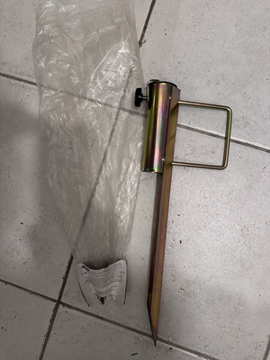 Beach umbrella base iron unused