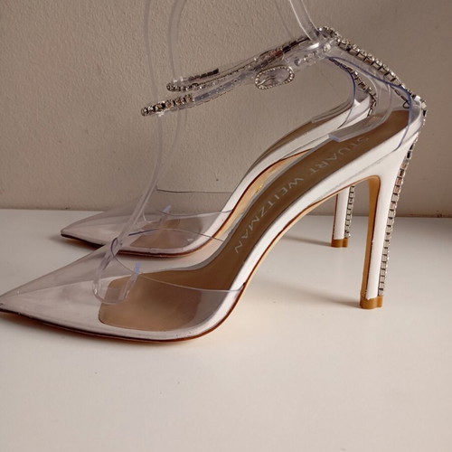 Stuart Weitzman luxury leather sandals like new, size 39, white