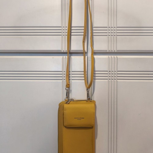 David Jones wallet and phone bag new, yellow