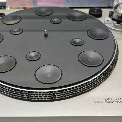 Sony PS 3300 Direct Drive turntable used with cracked lid