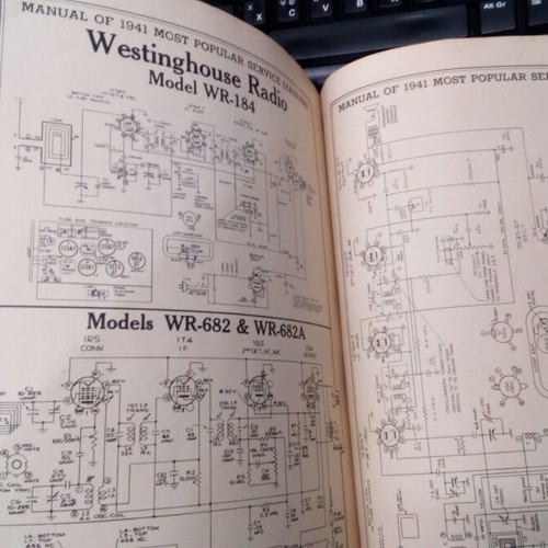 1941 Radio Diagrams like new technical book