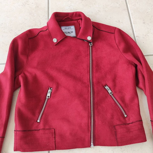 Girls United jacket like new, size 10/12 (146/152), red