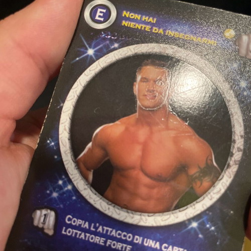 WWE cards used, pack of 34 with gold Randy Orton