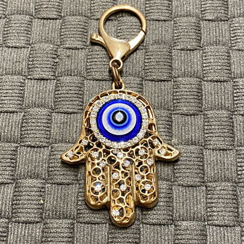 Hamsa Hand Keychain with Rhinestones new