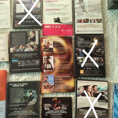 DVD movie collection, 12 films, Greek and foreign, blockbusters and classics