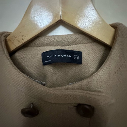 ZARA coat used, camel/brown, size XS