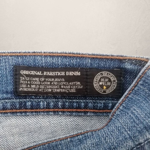 Jeans Meltin Pot Large used, medium washed, straight leg, size 32
