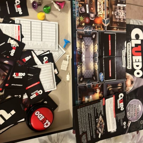 Cluedo board game used, with missing pieces