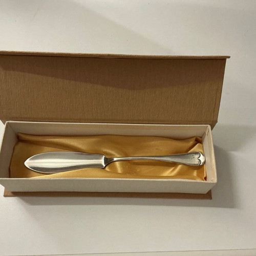 Vintage Sheffield Butter Knife EPNS-A in Satin Gift Box like new