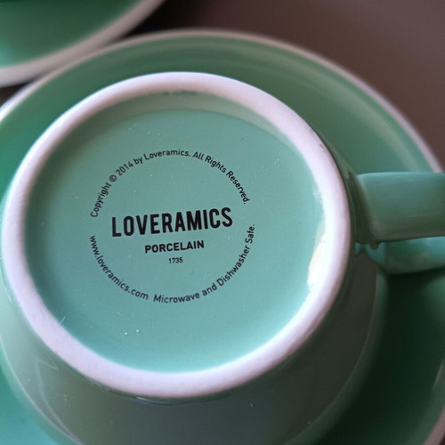 Love Ceramics set of two large porcelain cups new