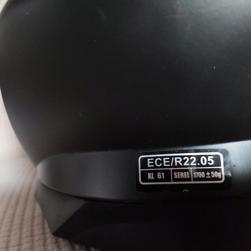 Acerbis folding helmet black XL 61 used